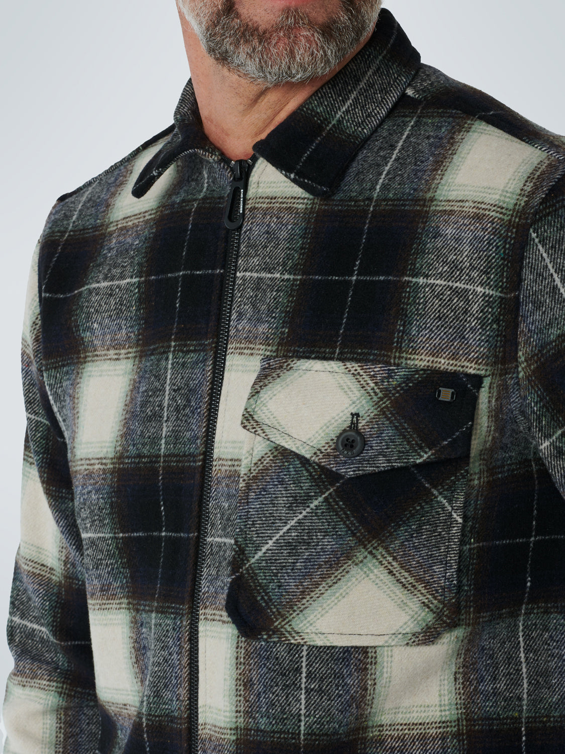 NXS FLANNEL CHECK ZIP THRU OVERSHIRT