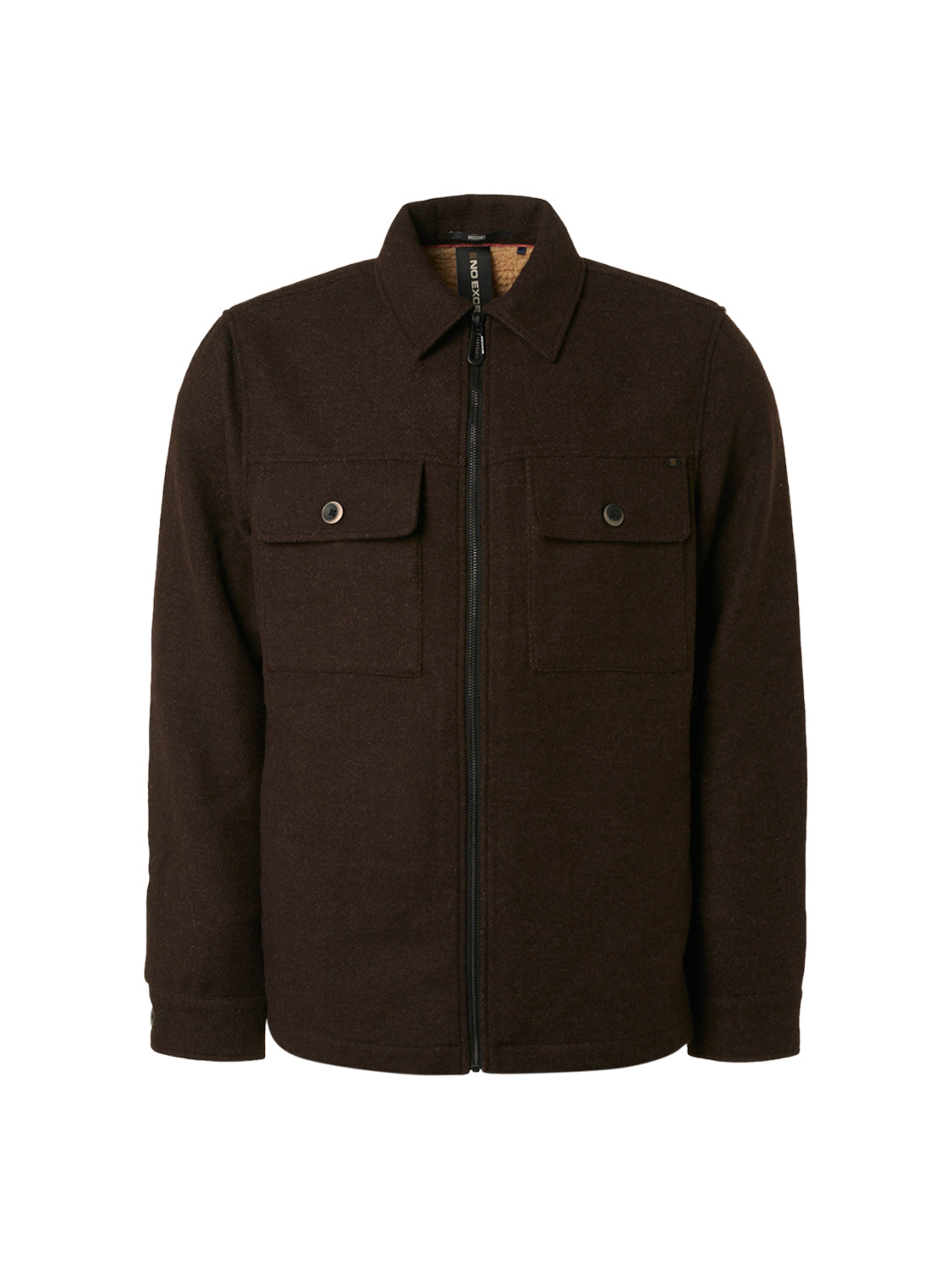 NXS TWEED ZIP OVERSHIRT
