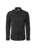 NXS ALL OVER PRINT STRETCH L/S SHIRT