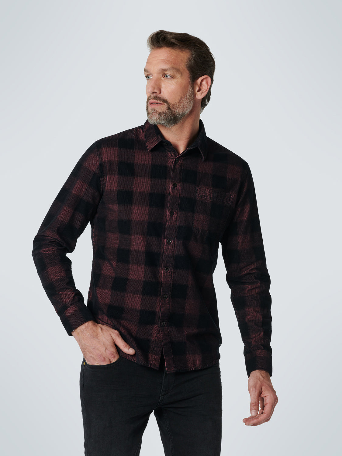 NXS CHECK CORDUROY L/S SHIRT