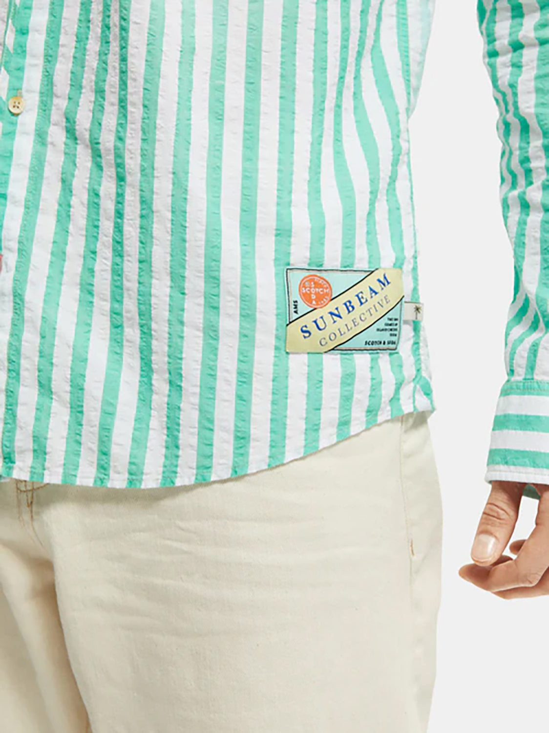 SAS SEERSUCKER L/S STRIPE SHIRT
