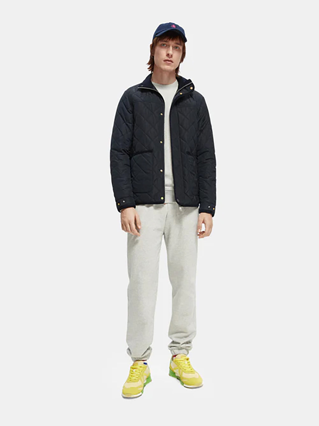 SAS CORD TRIM QUILTED JACKET
