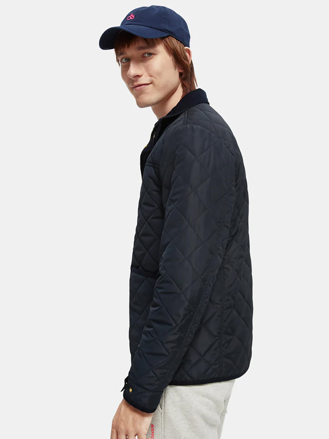 SAS CORD TRIM QUILTED JACKET