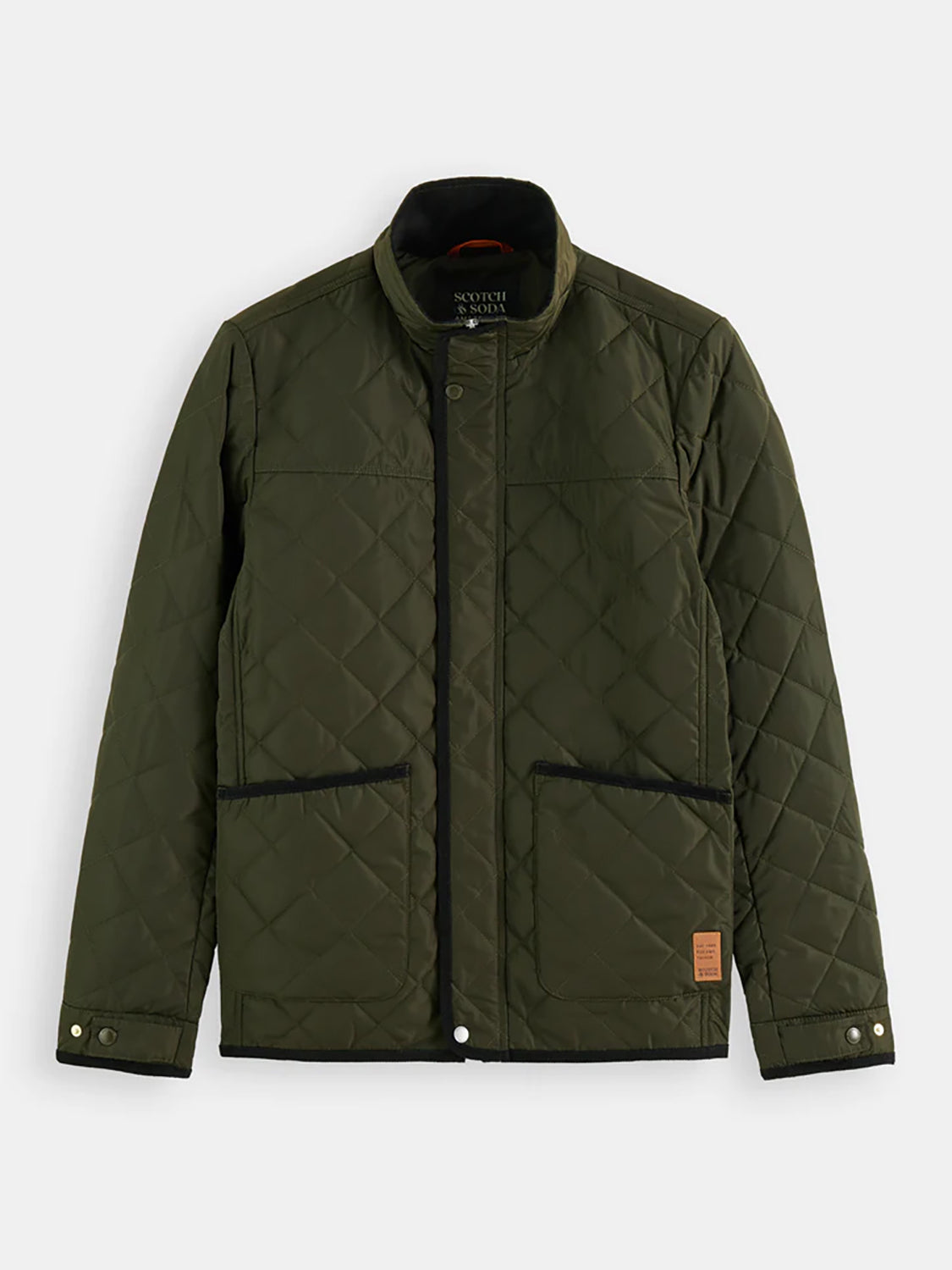 SAS CORD TRIM QUILTED JACKET