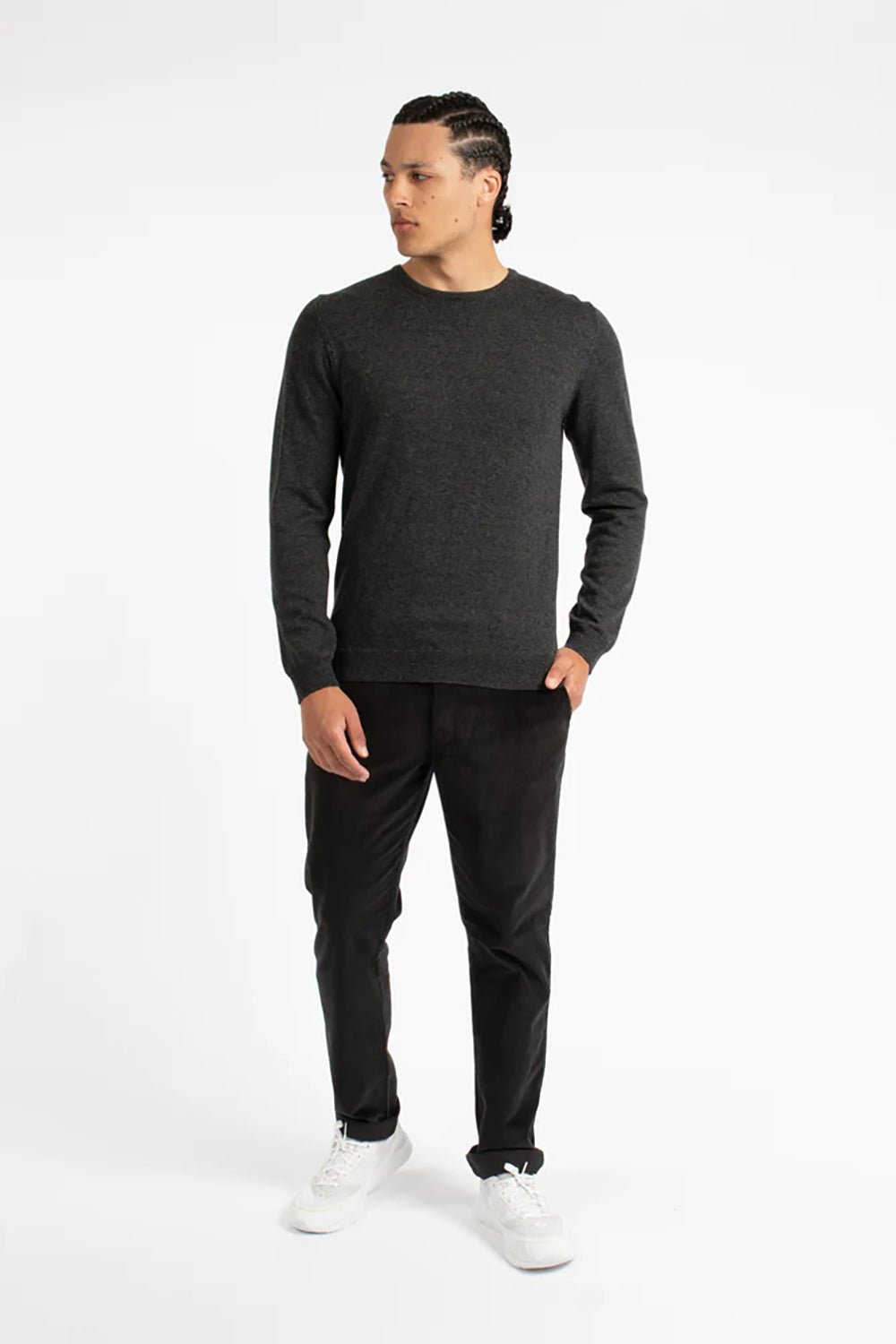 JH CREW NECK COTTON KNIT