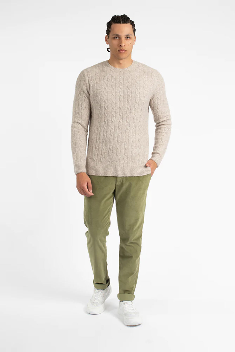 JAMES HARPER WOOLY CABLE KNITWEAR JHK41