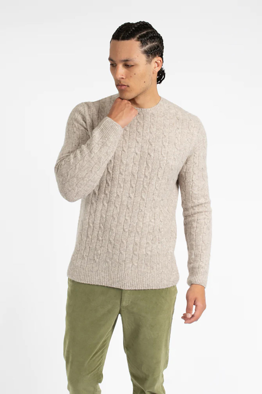 JAMES HARPER WOOLY CABLE KNITWEAR JHK41