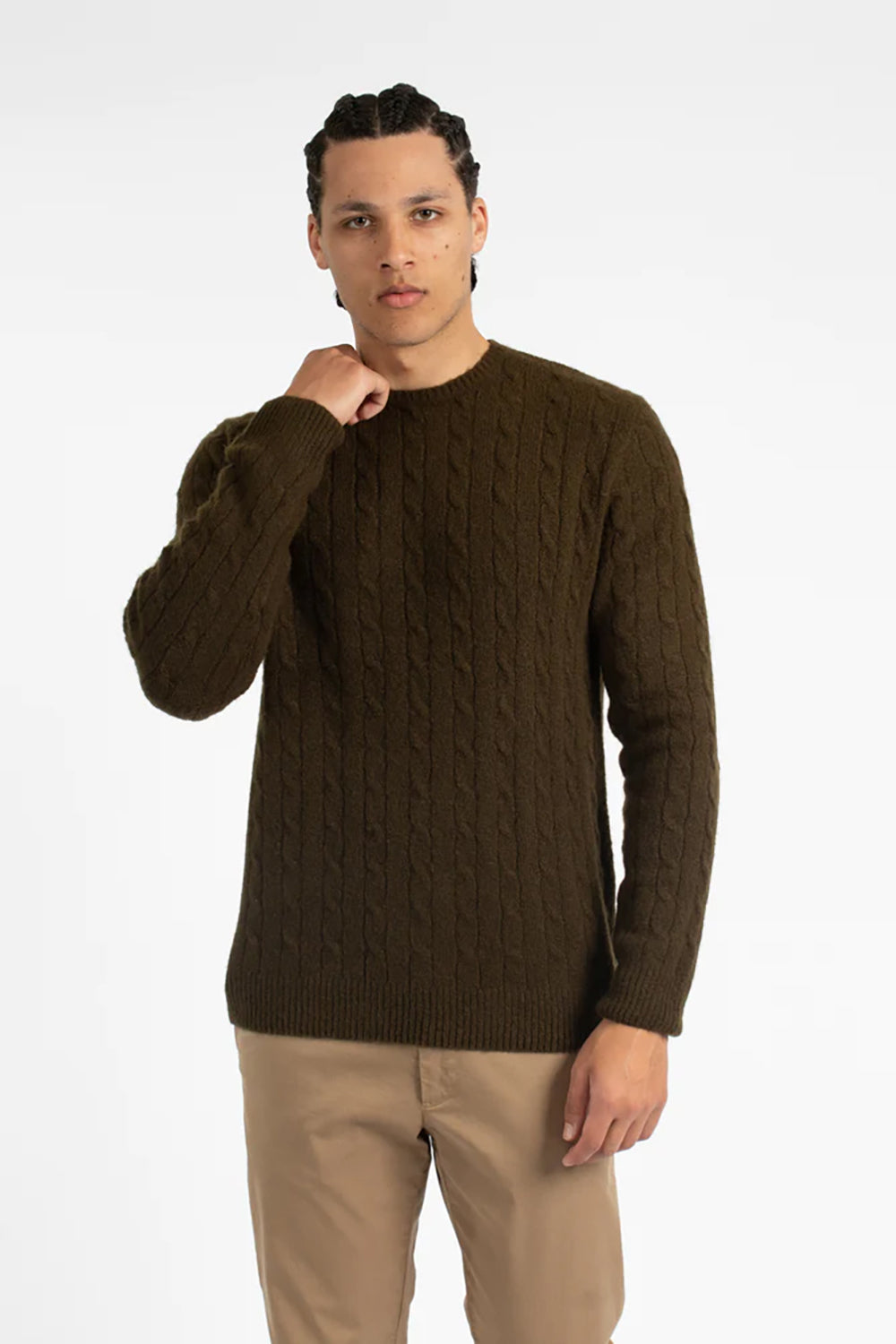 JAMES HARPER WOOLY CABLE KNITWEAR JHK41