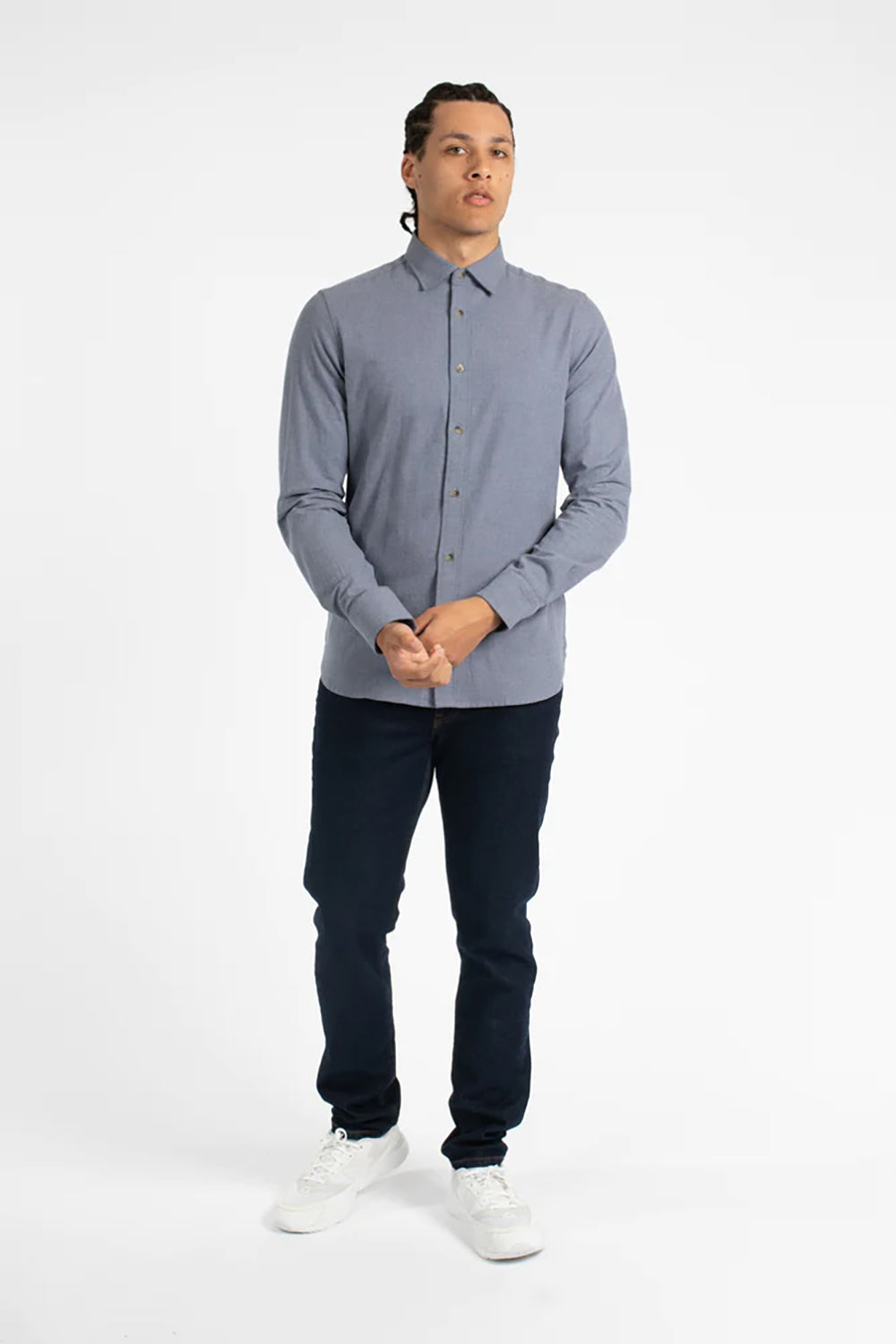 JAMES HARPER FLANNEL COTTON MARLE L/S SHIRT JHS494