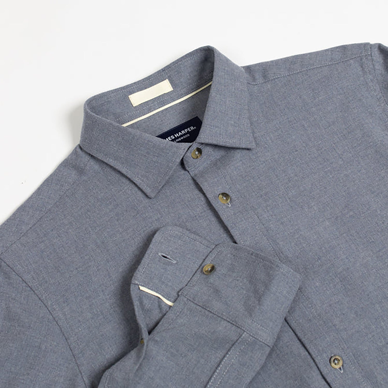 JAMES HARPER FLANNEL COTTON MARLE L/S SHIRT JHS494