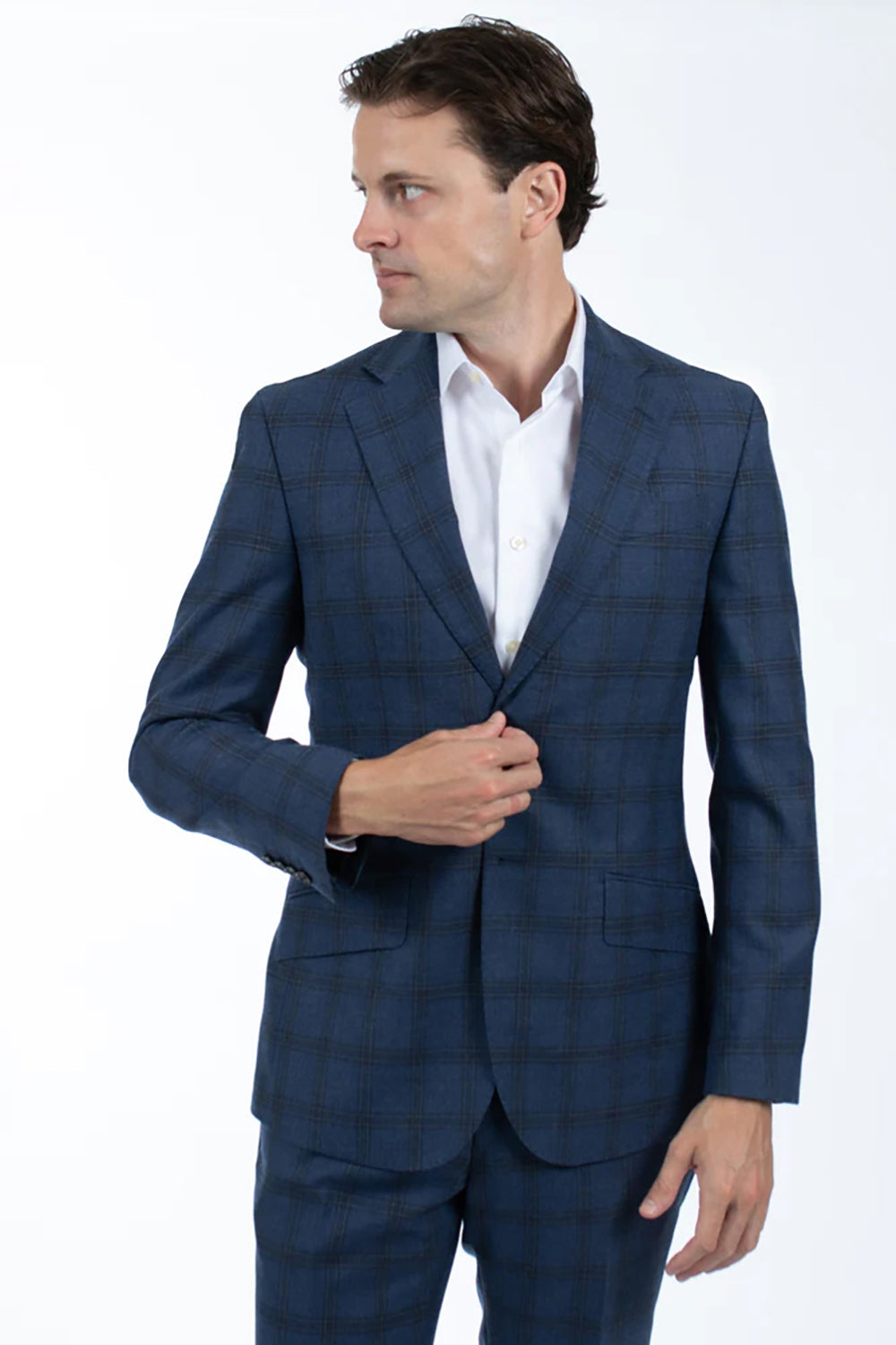 HARDY AMIES WINDOW PANE CHECK SUIT JACKET JKT501