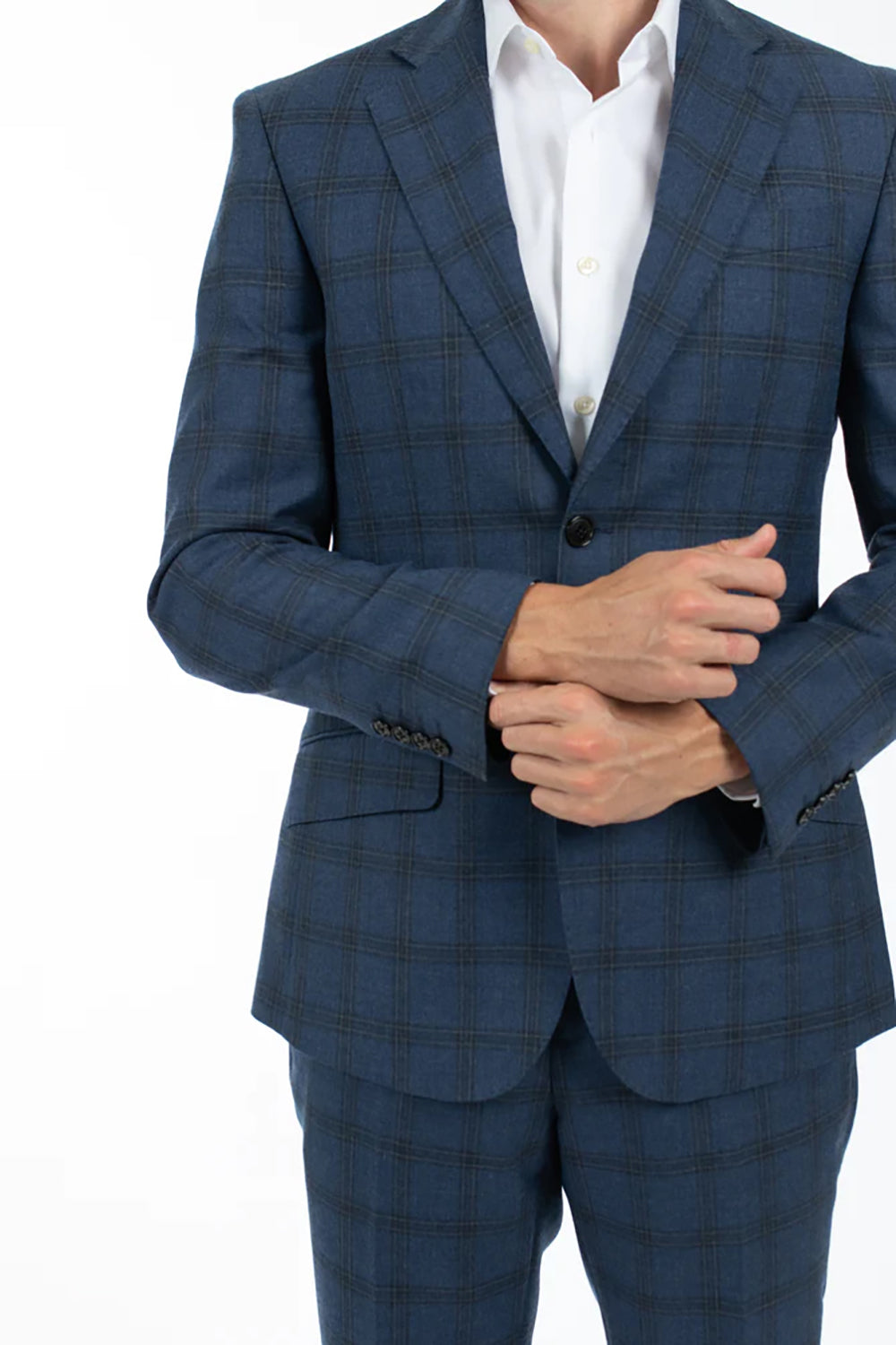 HARDY AMIES WINDOW PANE CHECK SUIT JACKET JKT501