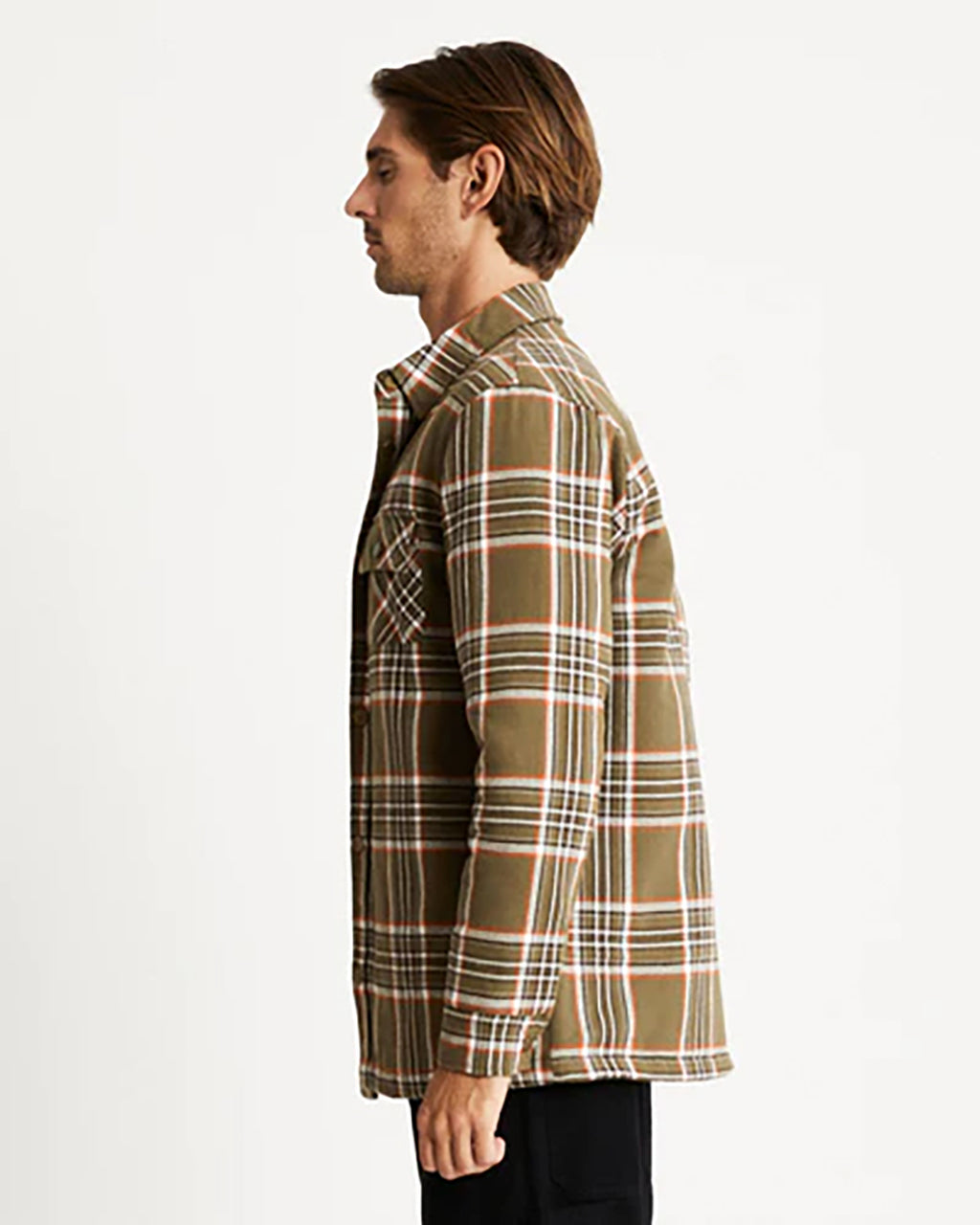 MRS QUILTED FLANNEL CHECK JACKET