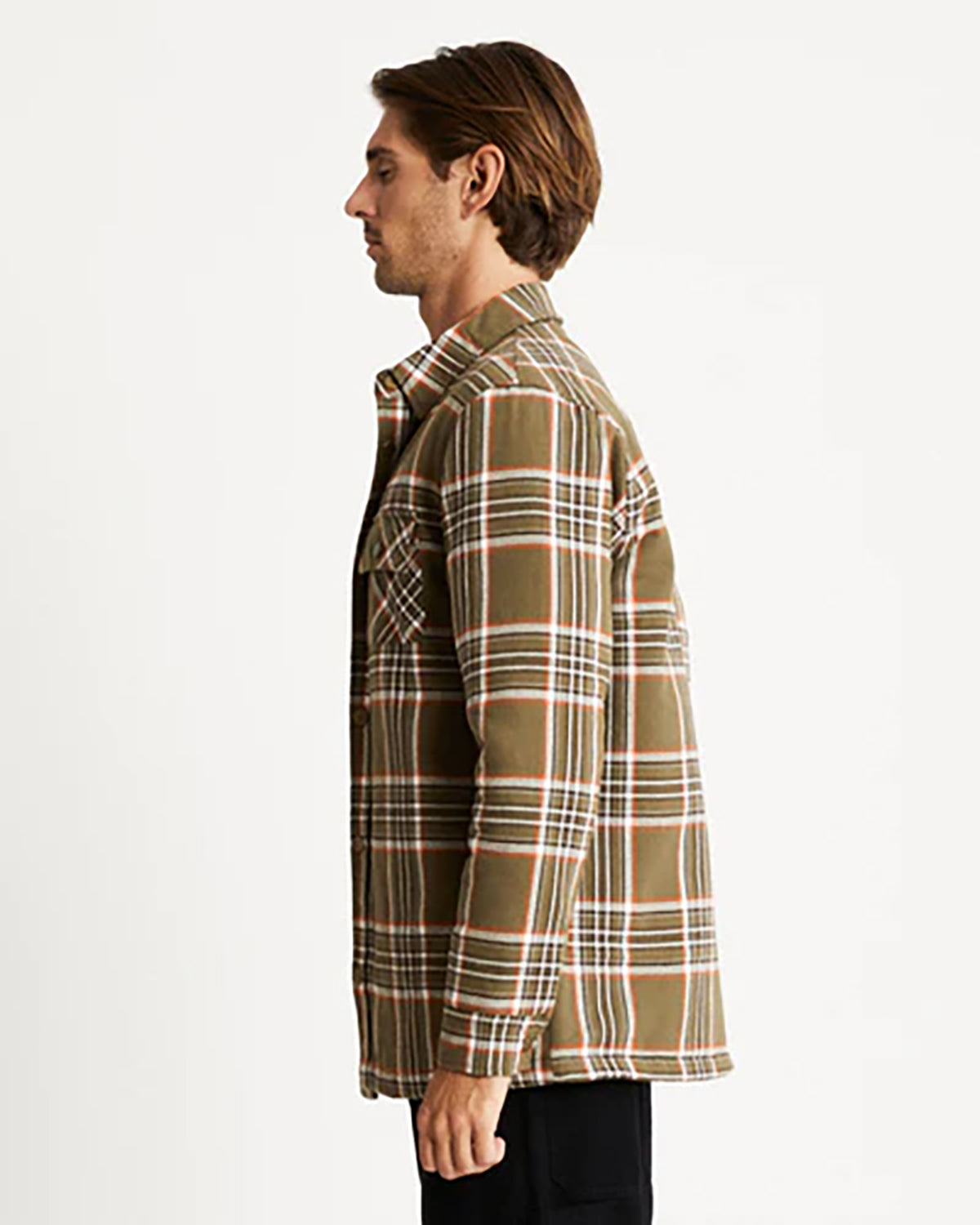 MRS QUILTED FLANNEL CHECK JACKET