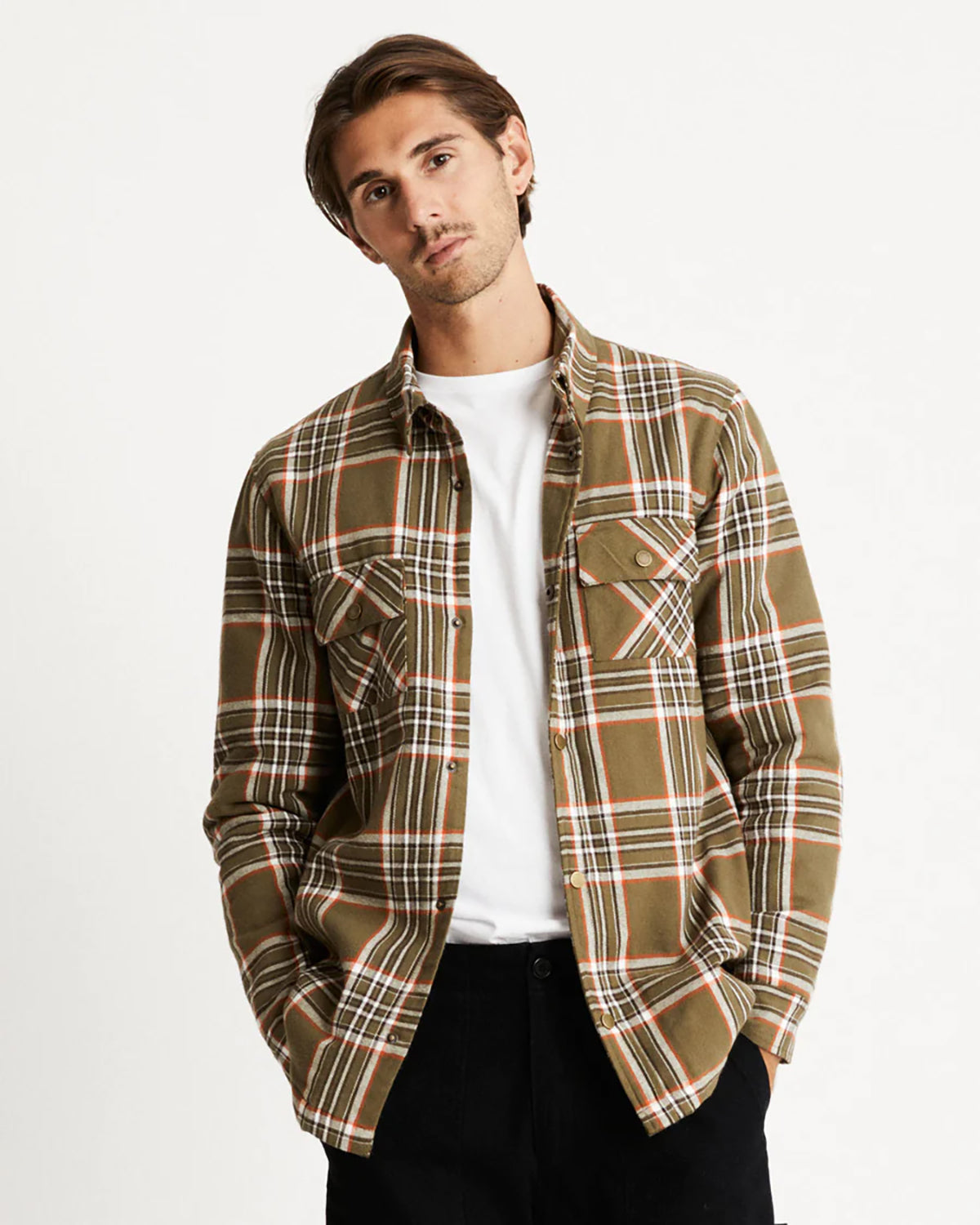 MRS QUILTED FLANNEL CHECK JACKET