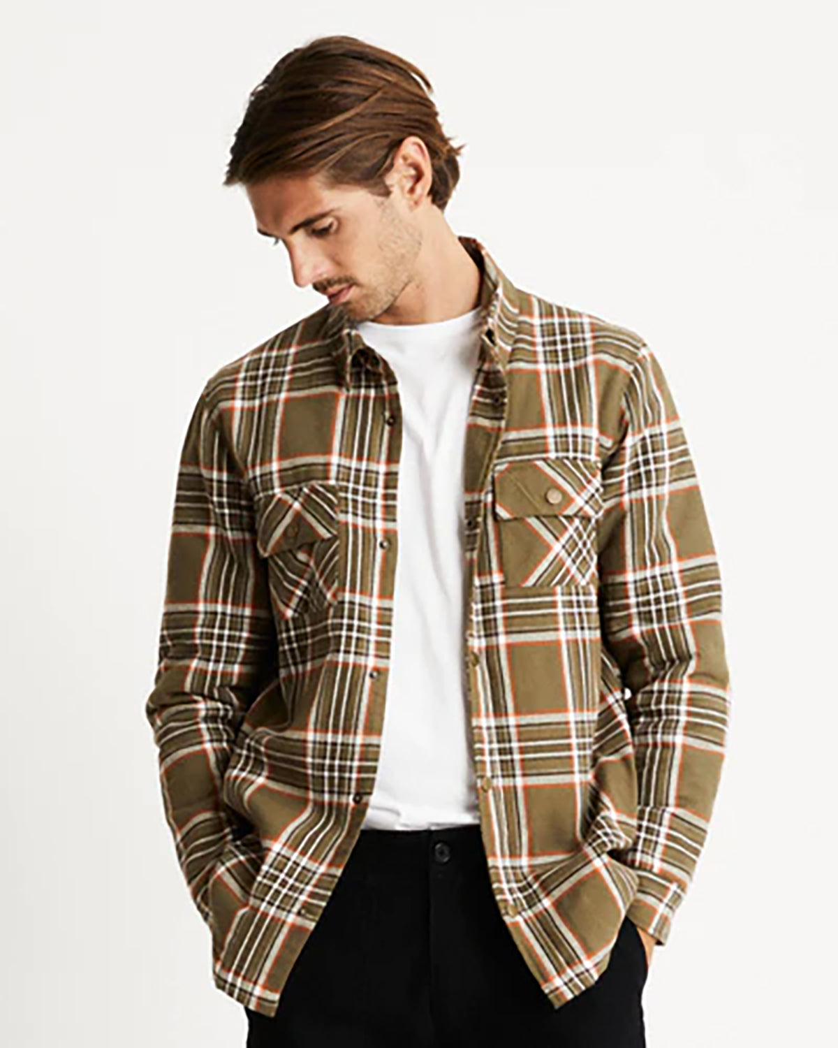 MRS QUILTED FLANNEL CHECK JACKET