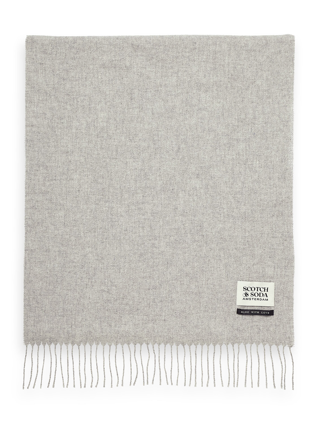SCOTCH & SODA VIRGIN WOOL FRINGED SCARF SAS169440