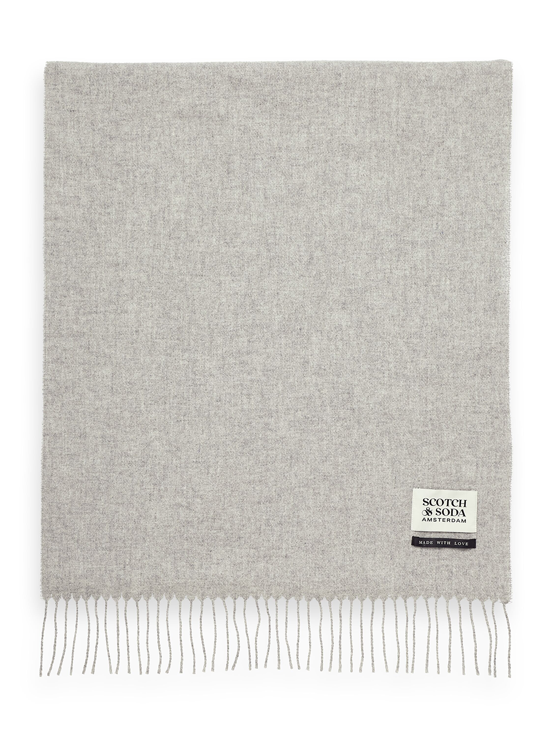 SCOTCH & SODA VIRGIN WOOL FRINGED SCARF SAS169440