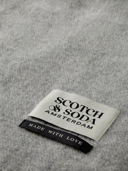 SCOTCH & SODA VIRGIN WOOL FRINGED SCARF SAS169440