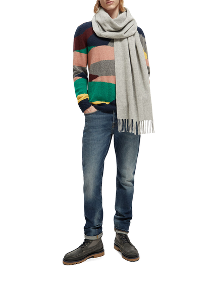 SCOTCH & SODA VIRGIN WOOL FRINGED SCARF SAS169440