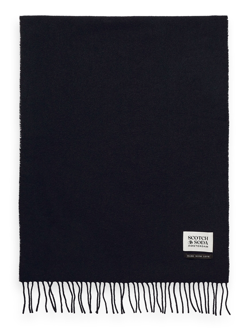 SCOTCH & SODA VIRGIN WOOL FRINGED SCARF SAS169440