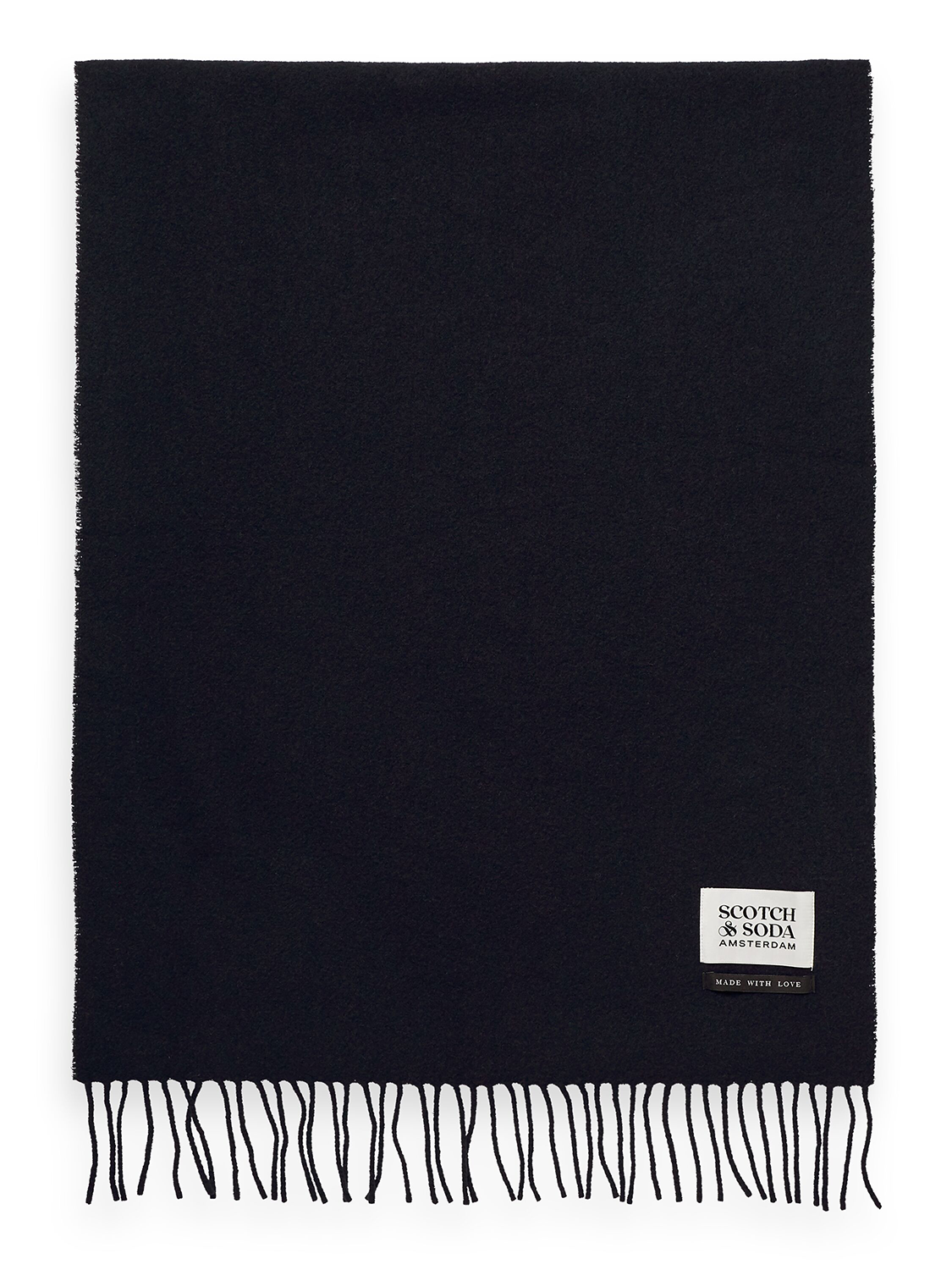 SCOTCH & SODA VIRGIN WOOL FRINGED SCARF SAS169440