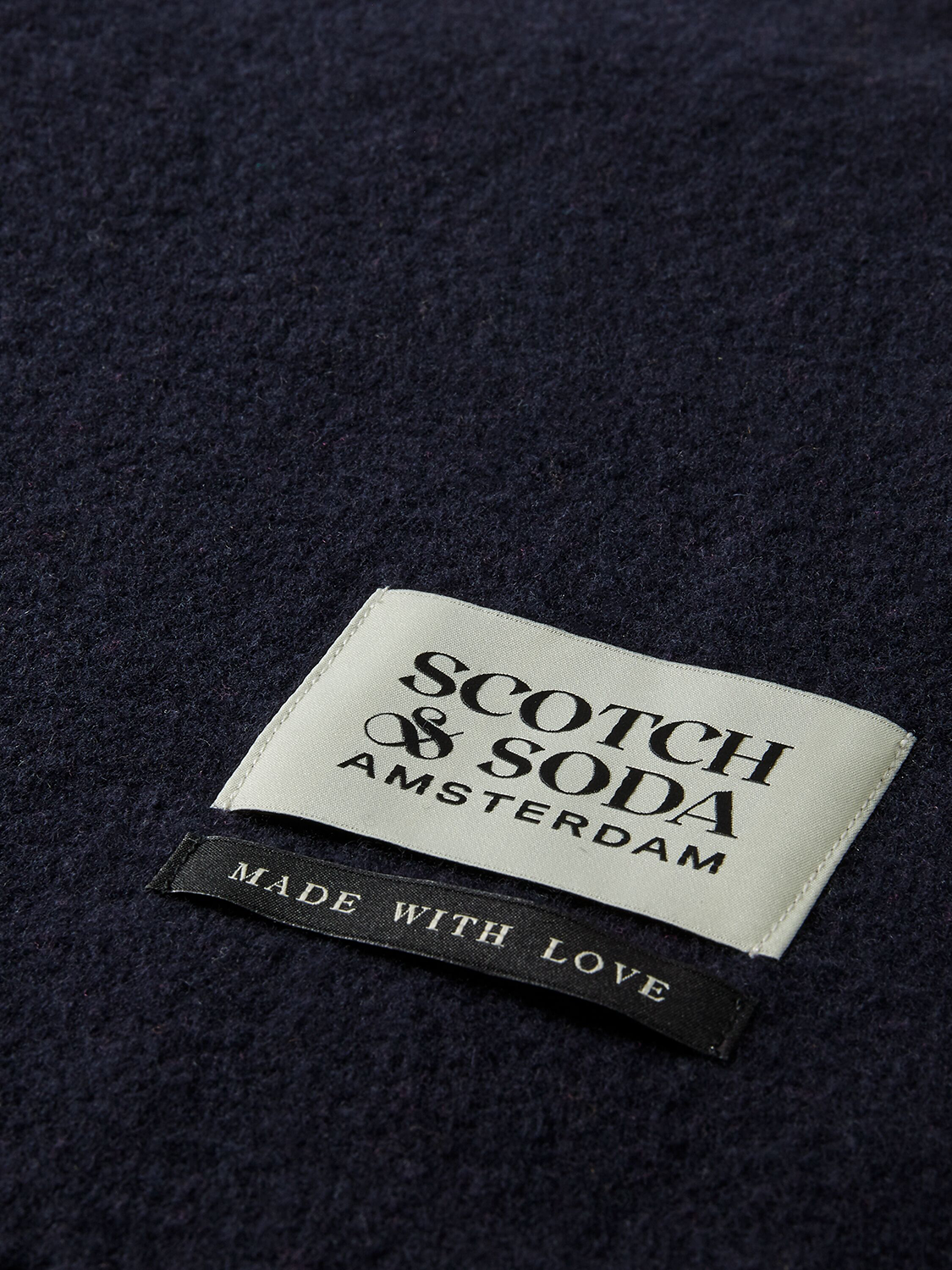 SCOTCH & SODA VIRGIN WOOL FRINGED SCARF SAS169440