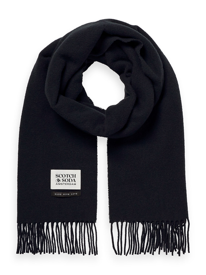 SCOTCH & SODA VIRGIN WOOL FRINGED SCARF SAS169440