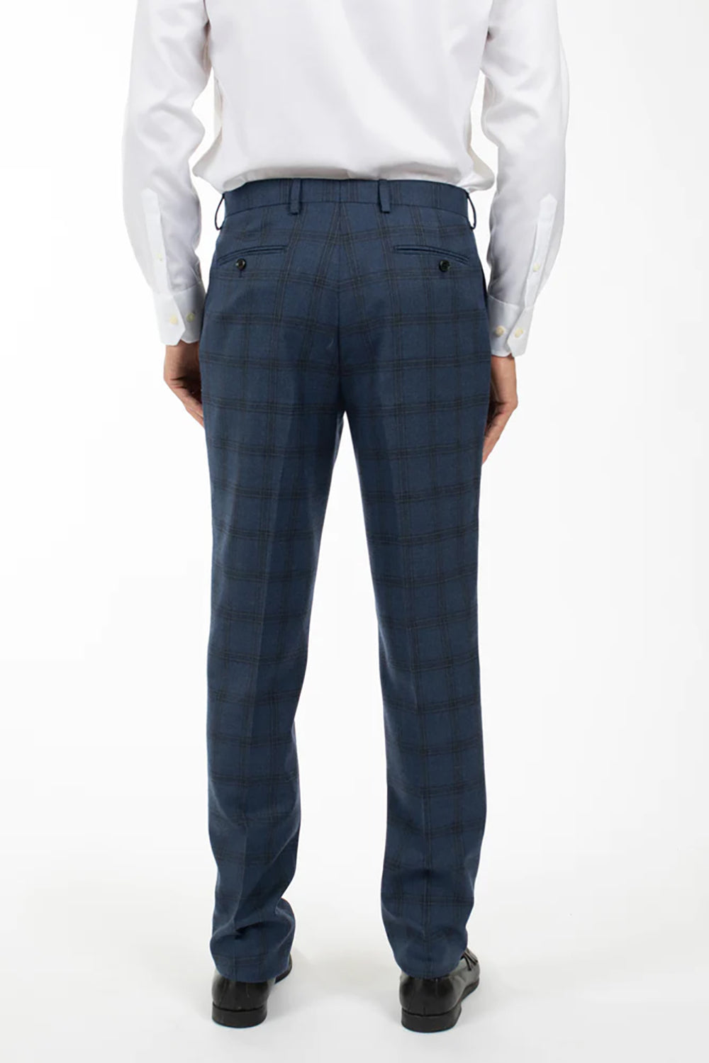 HARDY AMIES WINDOW PANE CHECK SUIT TROUSER PNT501