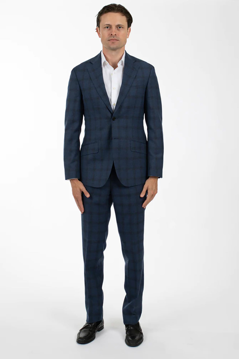 HARDY AMIES WINDOW PANE CHECK SUIT TROUSER PNT501