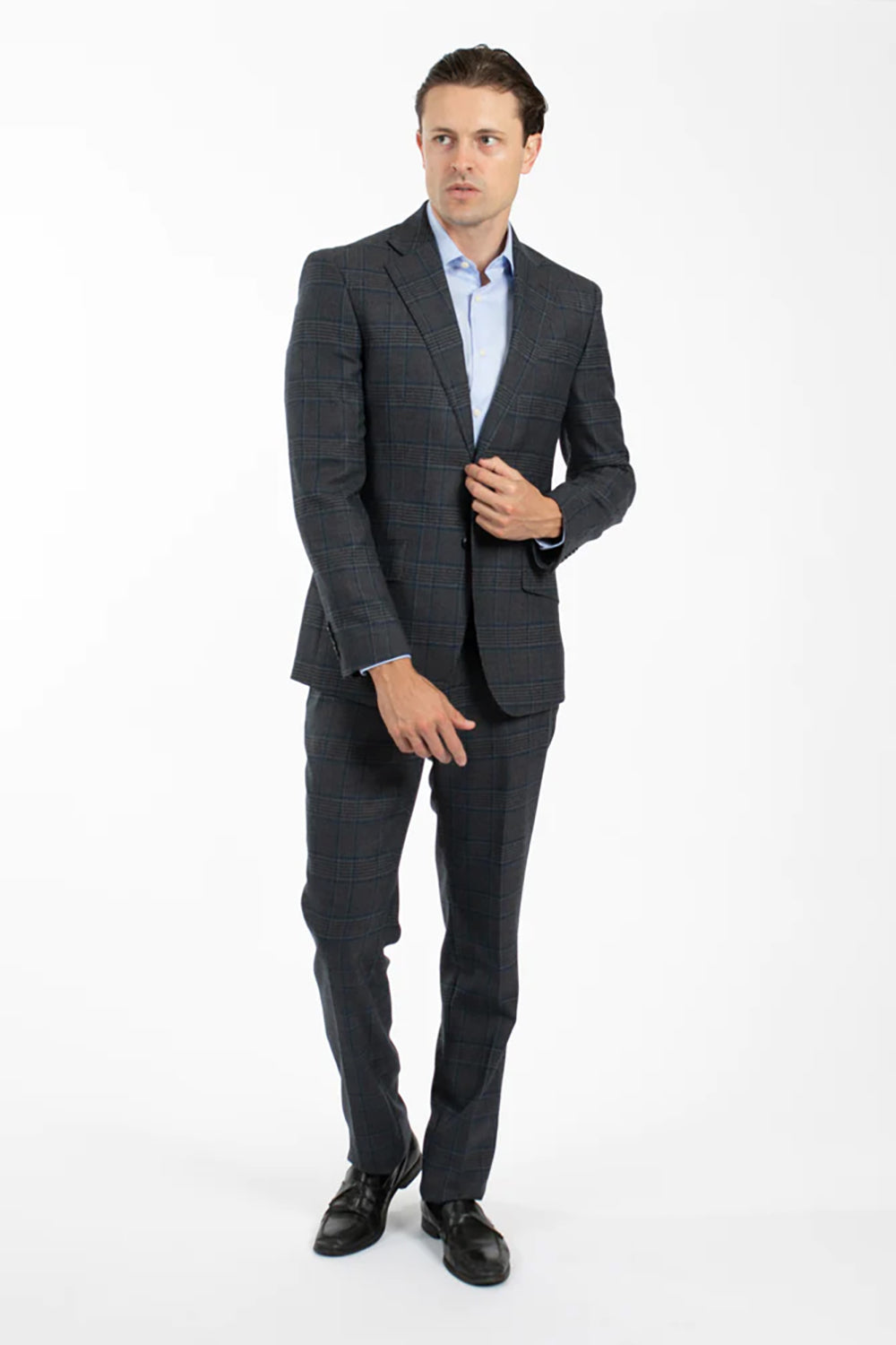 HARDY AMIES POW CHECK SUIT TROUSER PNT502