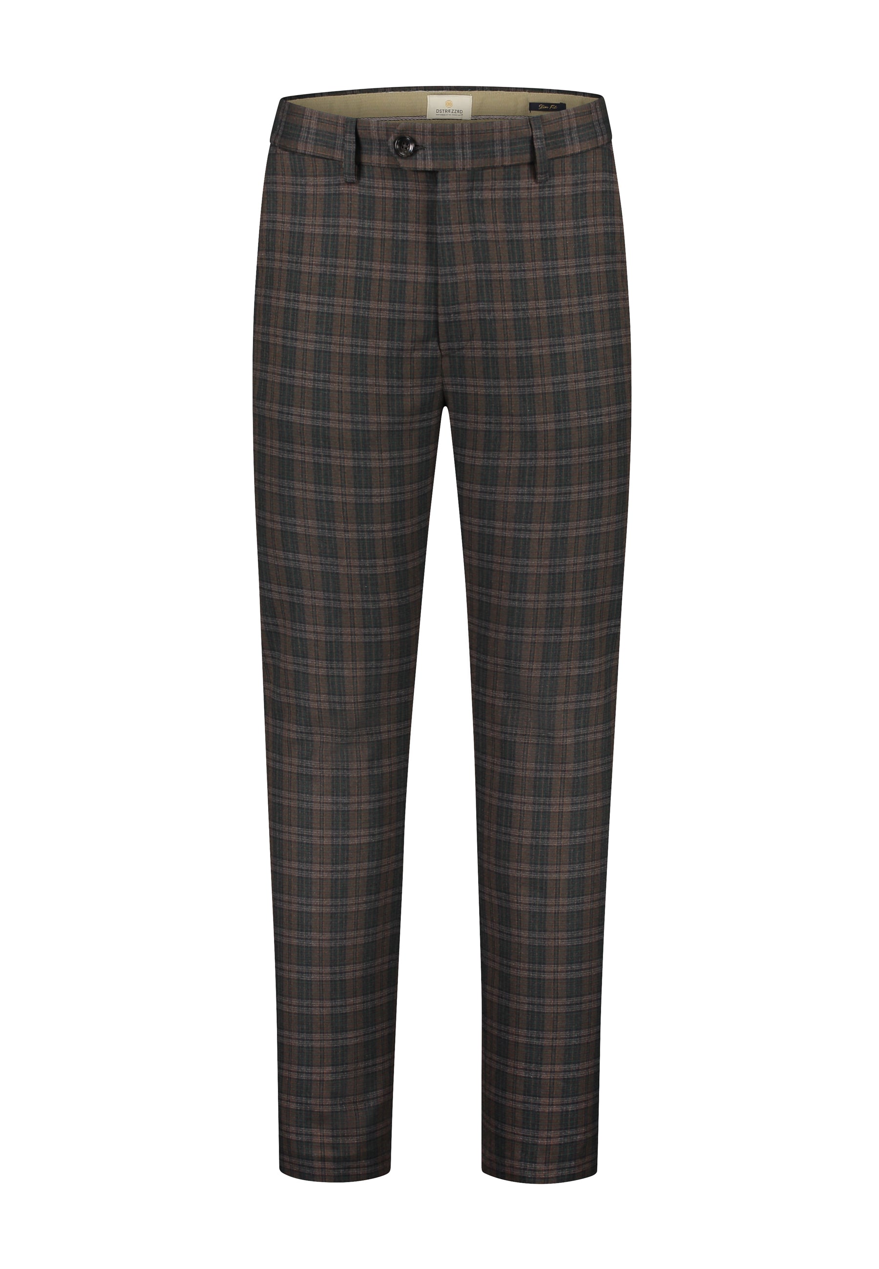 DSZ FONDA BRUSHED CHECK SLIM TROUSER