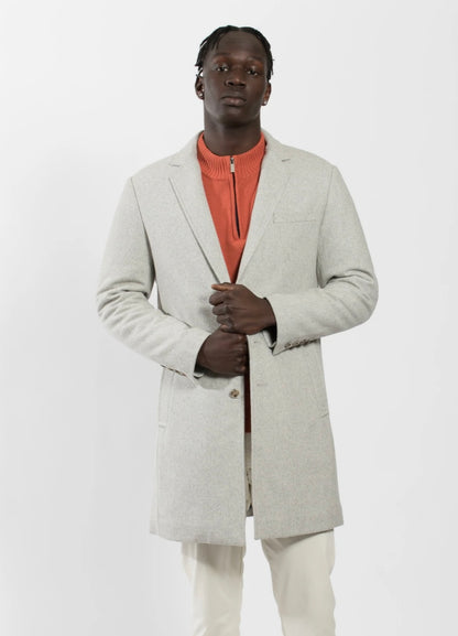 JH PADDED WOOL OVERCOAT