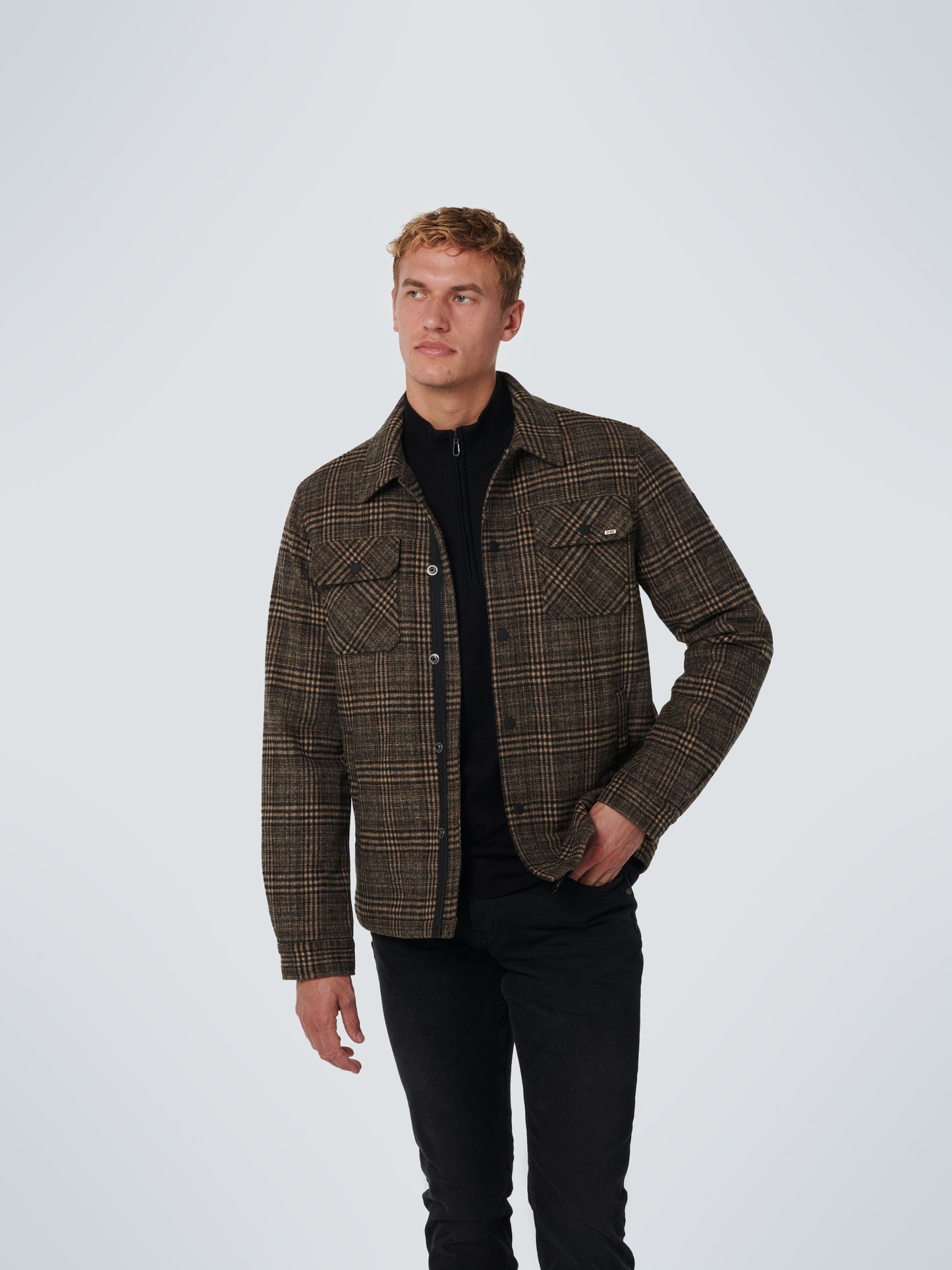 NXS CHECK QUILTED JACKET
