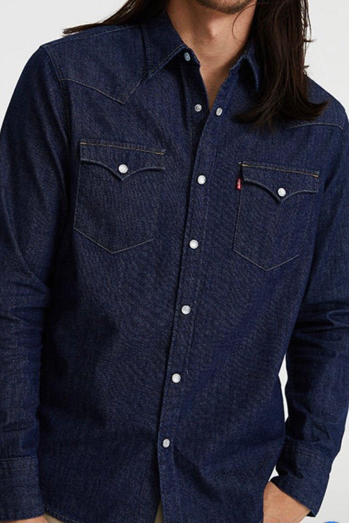 L/S DENIM CASUAL SHIRT