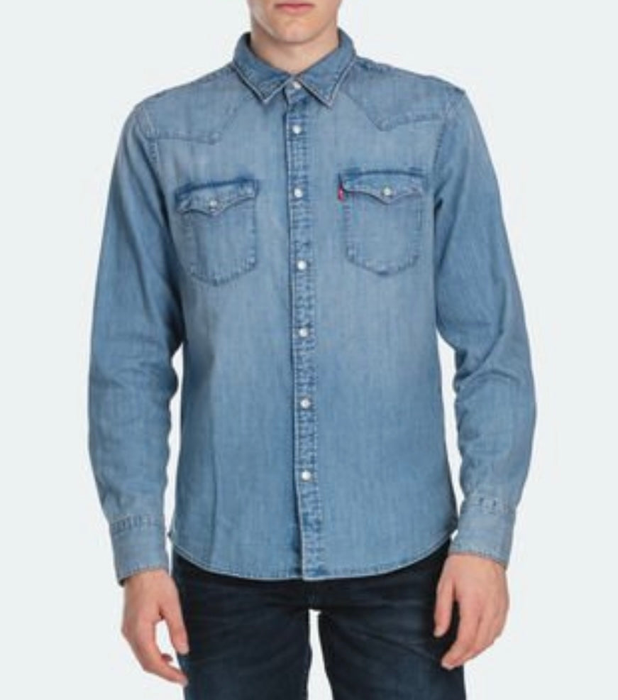 L/S DENIM CASUAL SHIRT