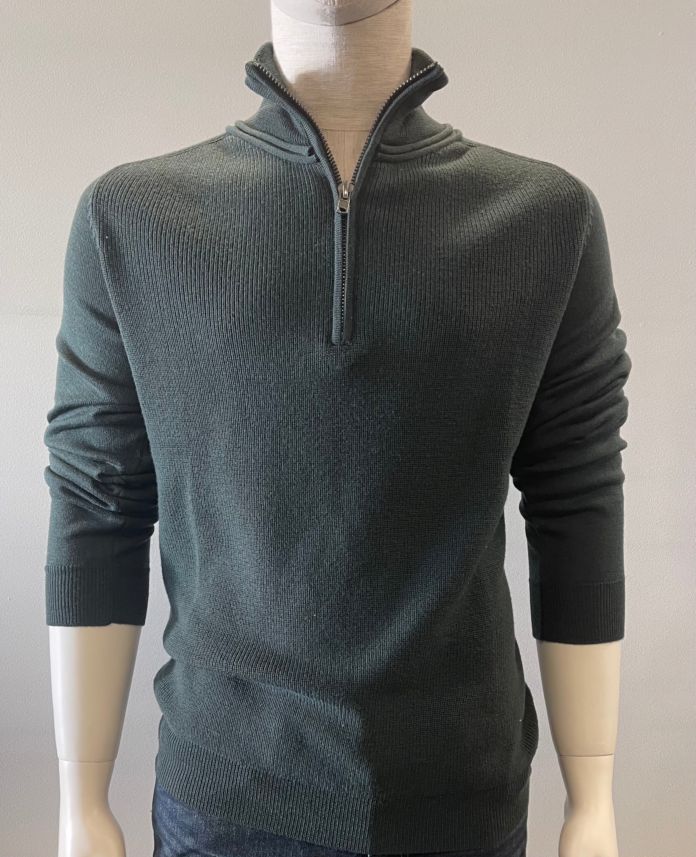 WOOL ZIP KNIT