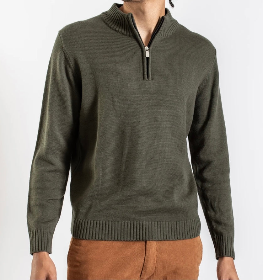 ZIP NECK KNIT