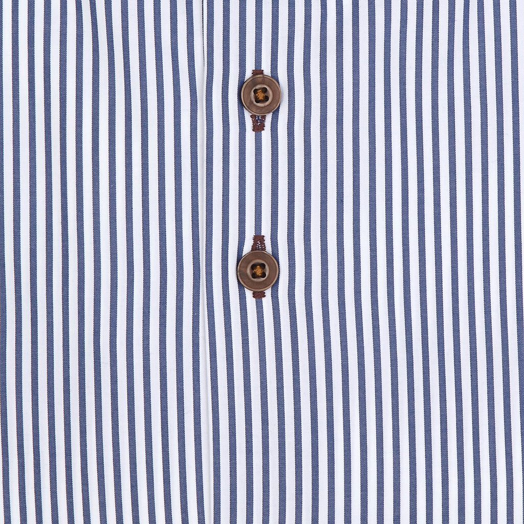 R2 AMSTERDAM STRIPE L/S DRESS SHIRT