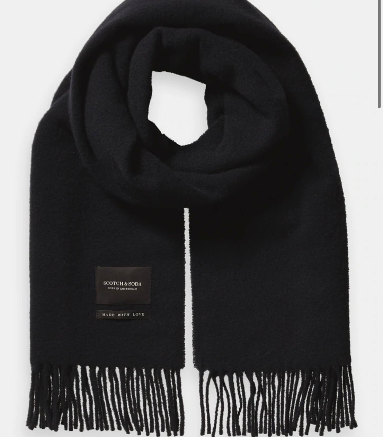 SAS FRINGED WOOL SCARF