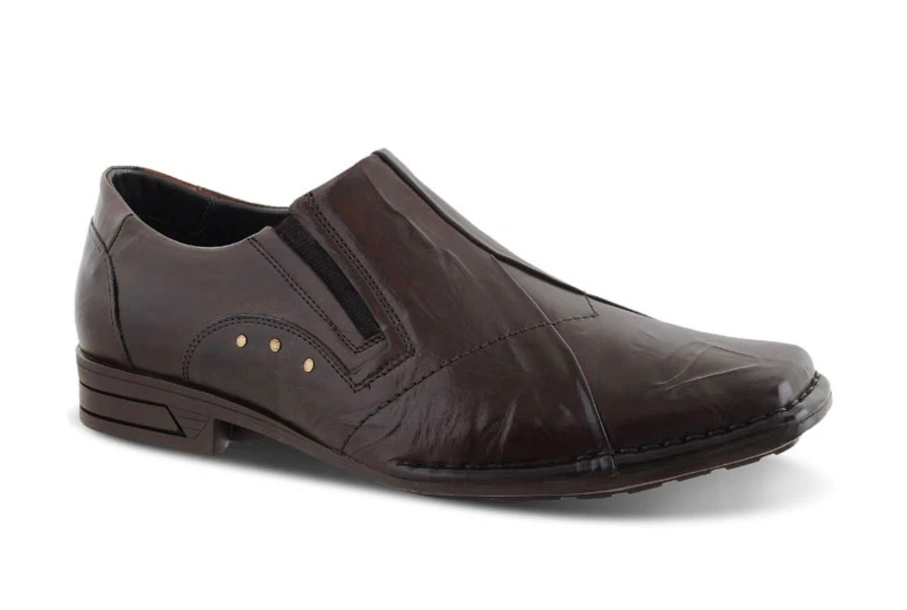 FERRACINI NEWSON LEATHER FLOAT COMFORT TWIN GUSSET SLIP ON DRESS SHOE 4620