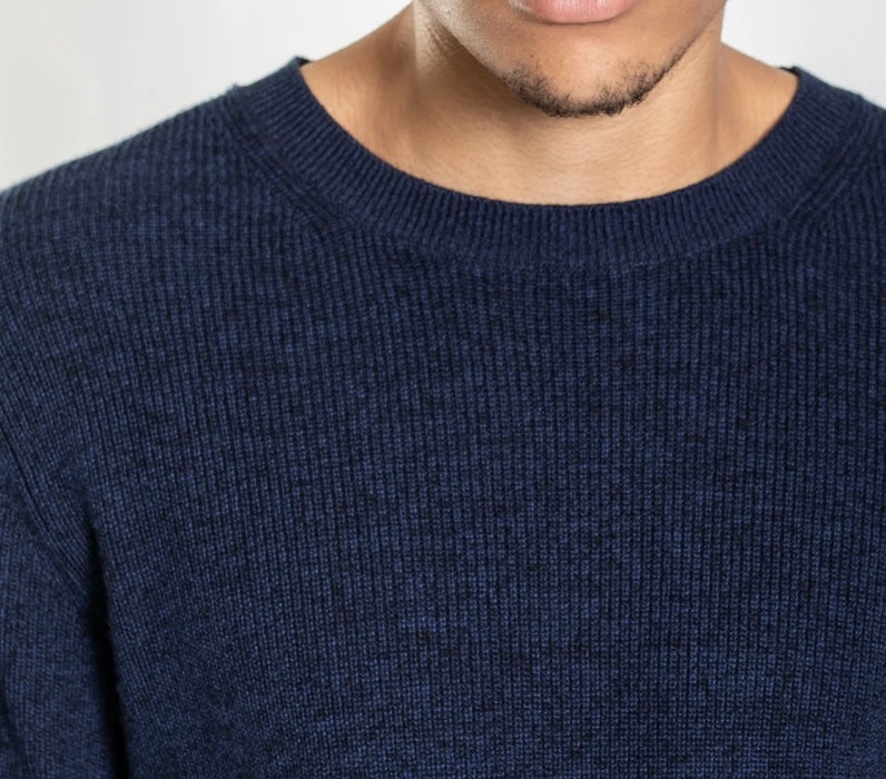 RIB CREW NECK KNIT