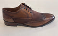 FERRACINI ISMAEEL LEATHER SUEDE WING TIP DRESS SHOE 5699