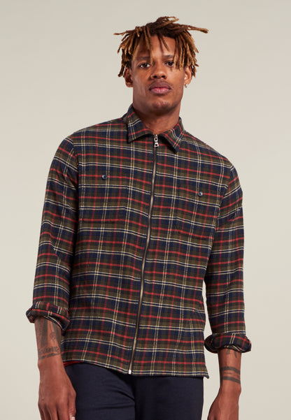 DSZ ZIP FLANNEL CHECK SHIRT JACKET