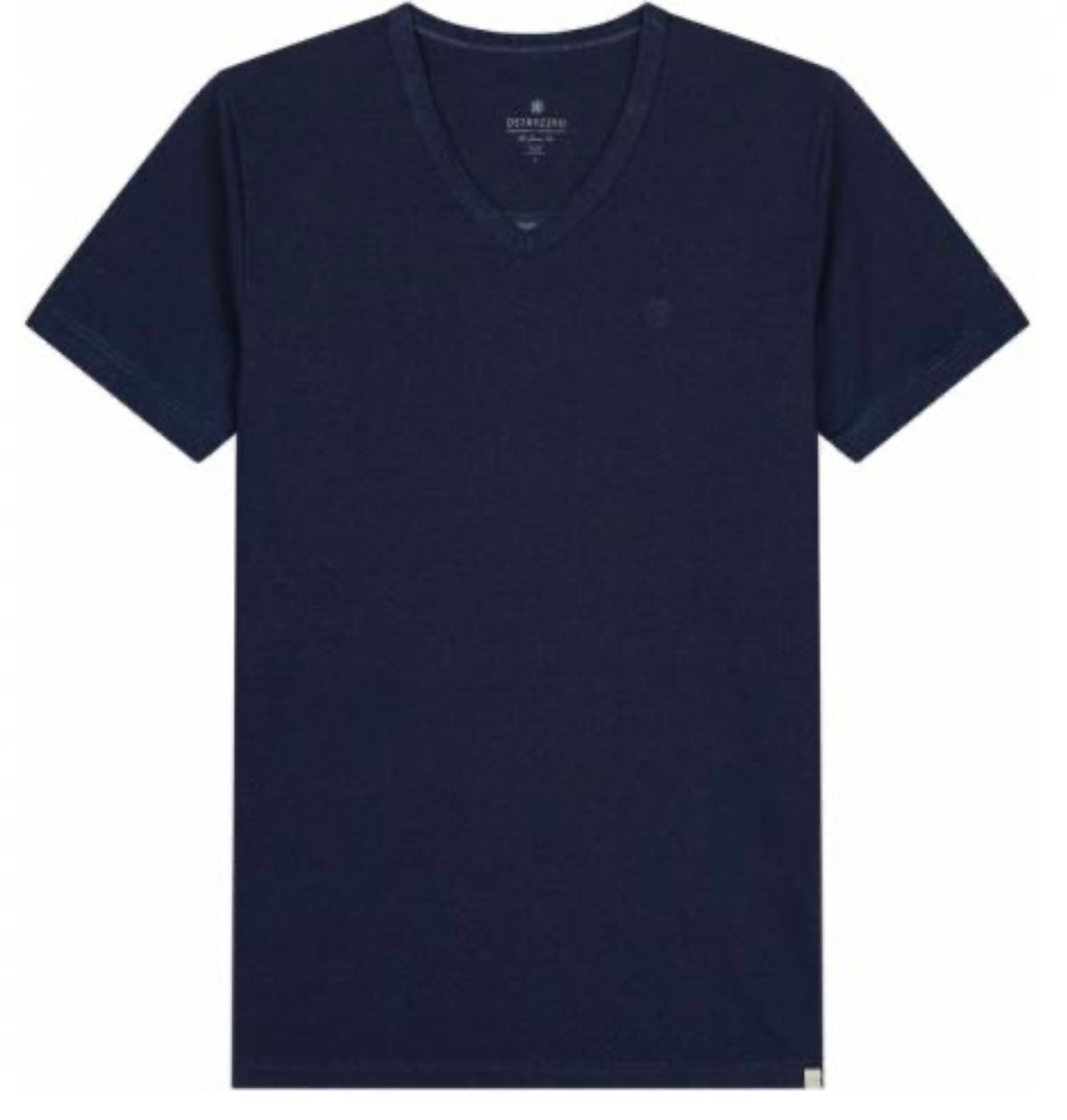 DSZ INDIGO KNITTED V-NECK T-SHIRT