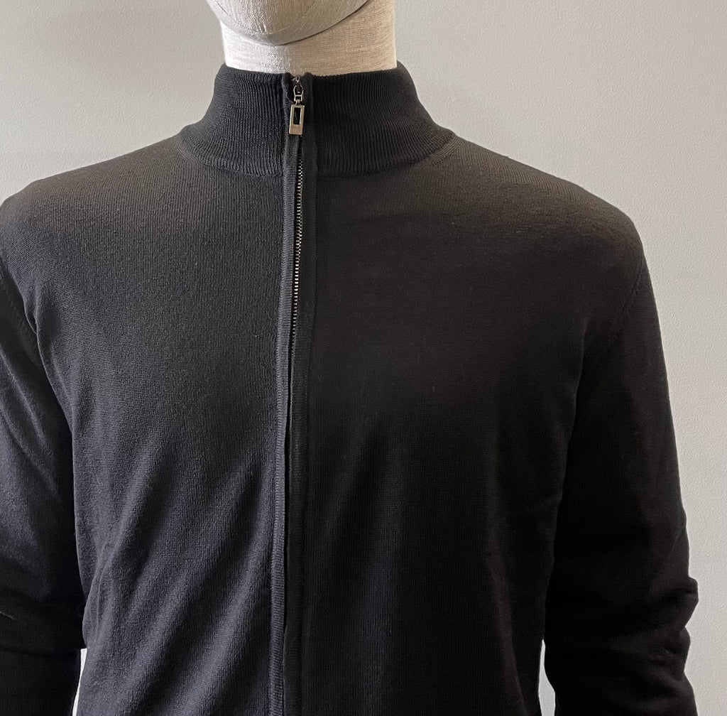 WOOL FULL ZIP KNIT