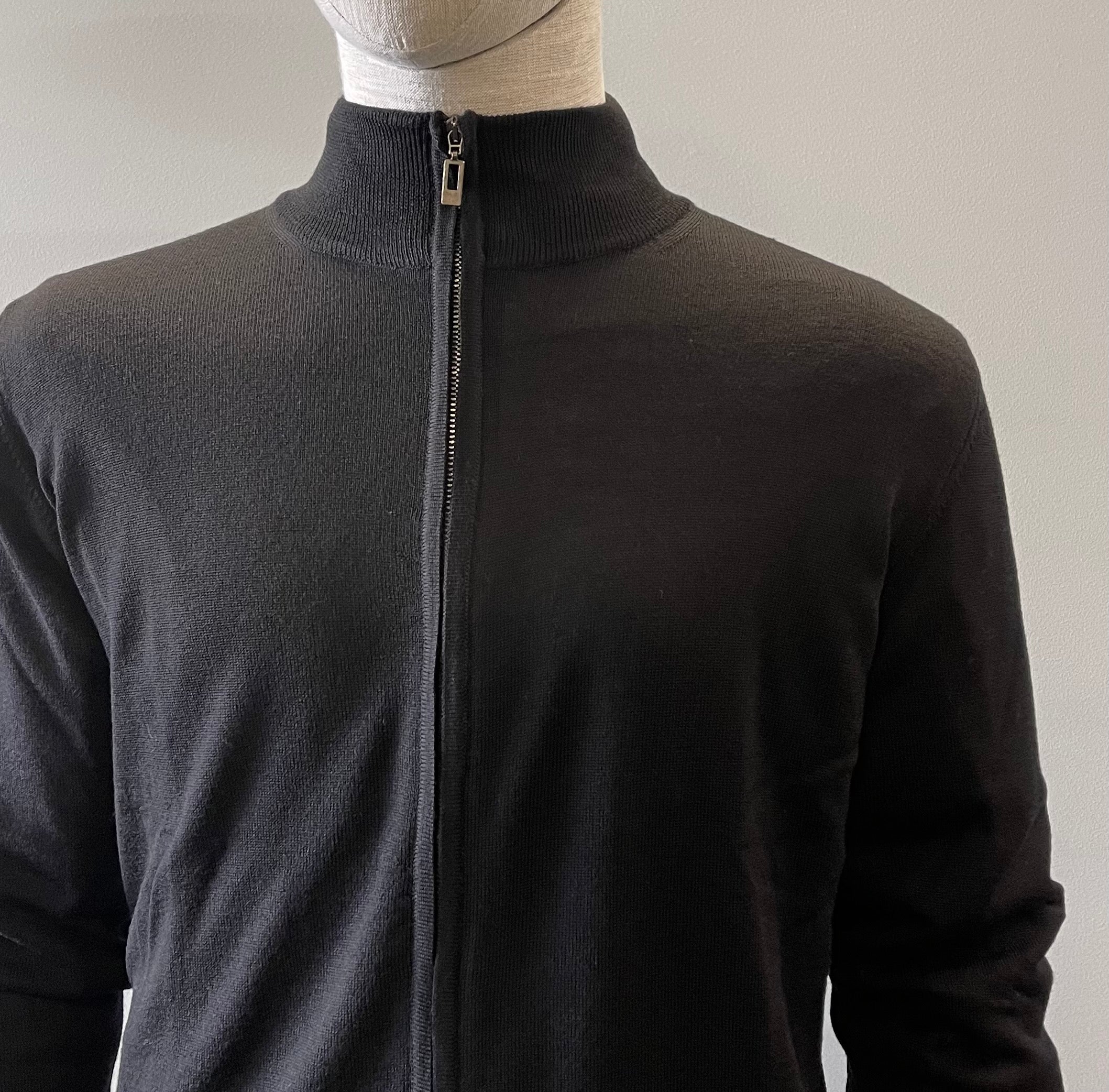 WOOL FULL ZIP KNIT
