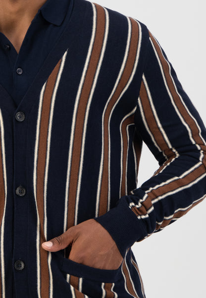 DSZ RUGBY STRIPE CARDIGAN