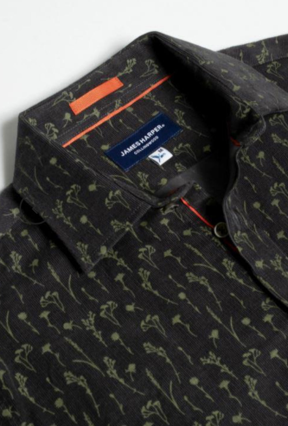 JH L/S PRINTED CORDUROY SHIRT