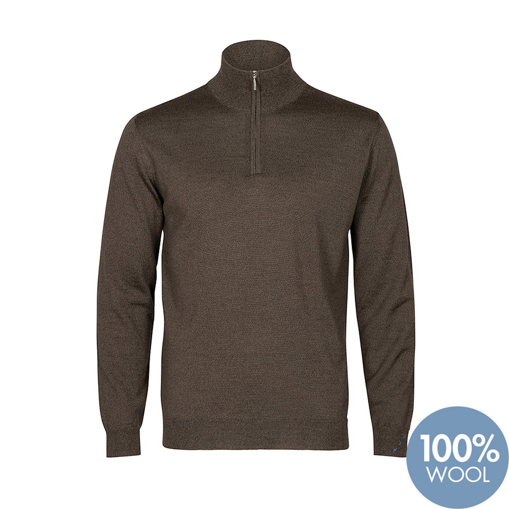 R2 MERINO WOOL 1/4 ZIP KNIT
